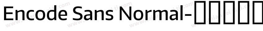 Encode Sans Normal字体转换